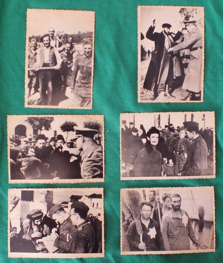 Lot of 6 Holocaust photos from Ukrainian archives: Lot of 6 Holocaust photos from Ukrainian archives. Every photo has a stamp of “Special Fund of Ukraine (USSR) Ministry of Internal Affairs”, catalog number and stamp “Dismissed”. The size of p