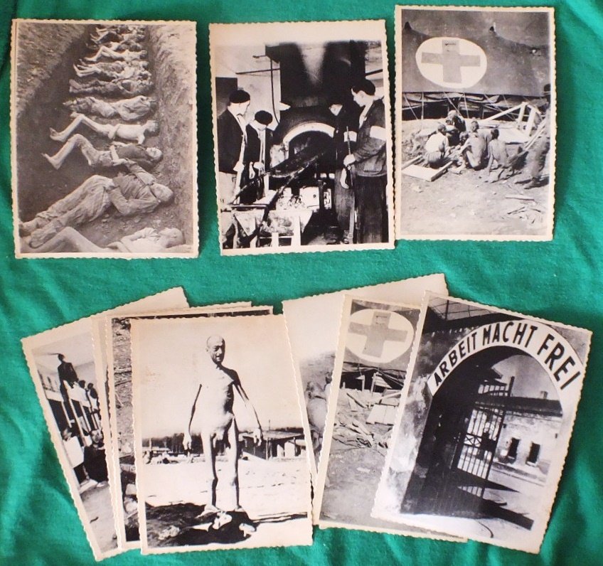Lot of 10 Holocaust / Concentration camp photos from Uk: Lot of 10 Holocaust / Concentration camp photos from Ukrainian archives. Every photo has a stamp of “Special Fund of Ukraine (USSR) Ministry of Internal Affairs”, catalog number and stamp “Dismi