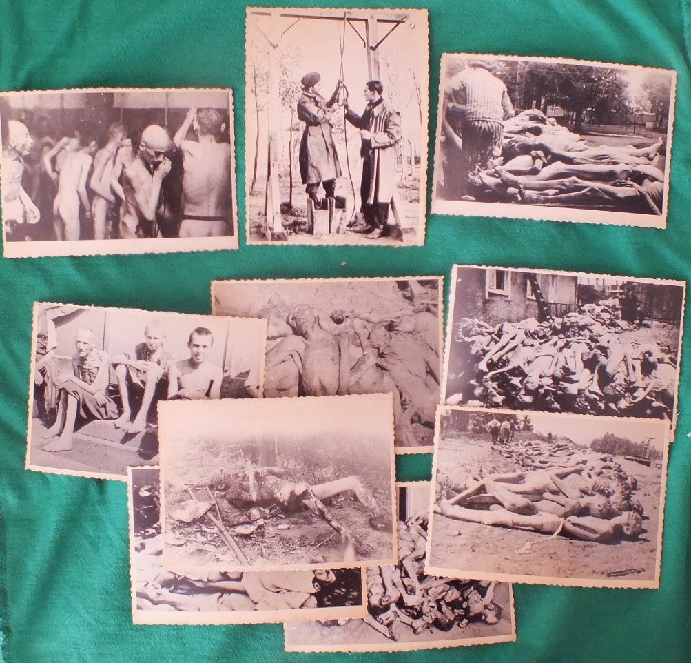 Lot of 10 Holocaust / Concentration camp photos from Uk: Lot of 10 Holocaust / Concentration camp photos from Ukrainian archives. Every photo has a stamp of “Special Fund of Ukraine (USSR) Ministry of Internal Affairs”, catalog number and stamp “Dismi