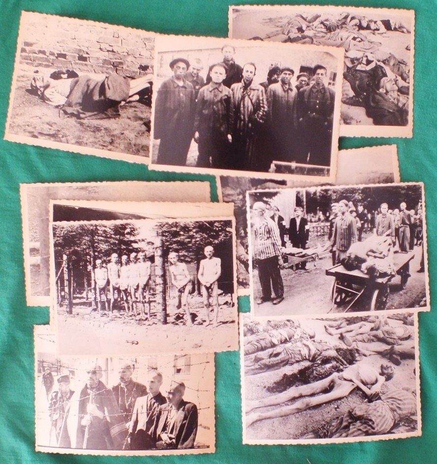 Lot of 10 Holocaust / Concentration camp photos from Uk: Lot of 10 Holocaust / Concentration camp photos from Ukrainian archives. Every photo has a stamp of “Special Fund of Ukraine (USSR) Ministry of Internal Affairs”, catalog number and stamp “Dismi