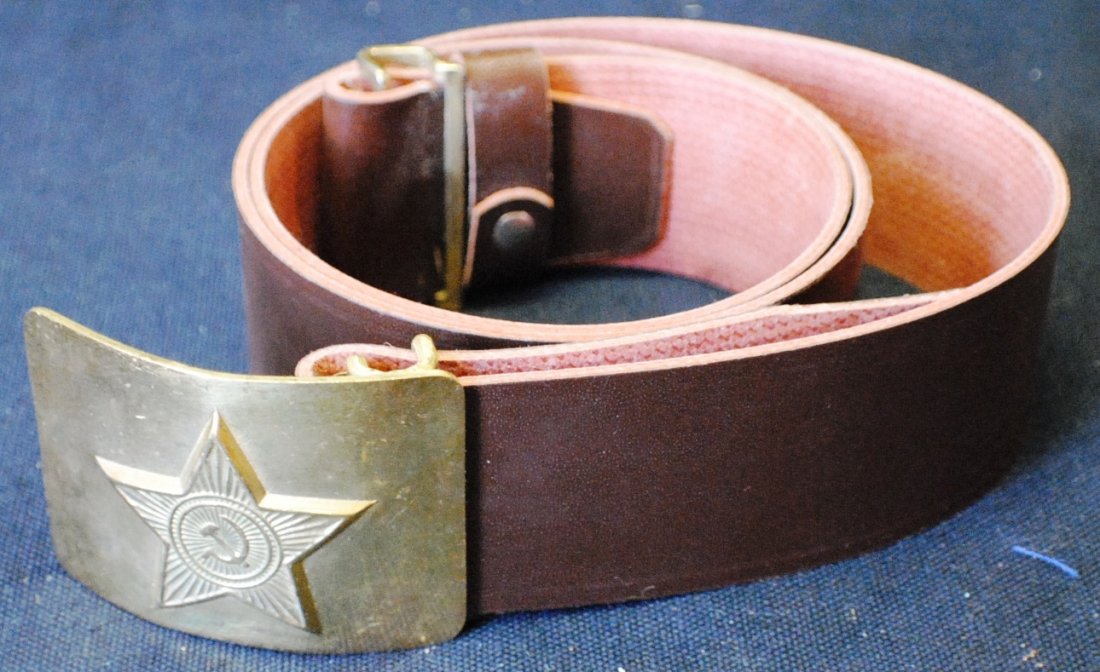 Soviet Army soldier’s belt with buckle: Soviet Army soldier’s belt with buckle