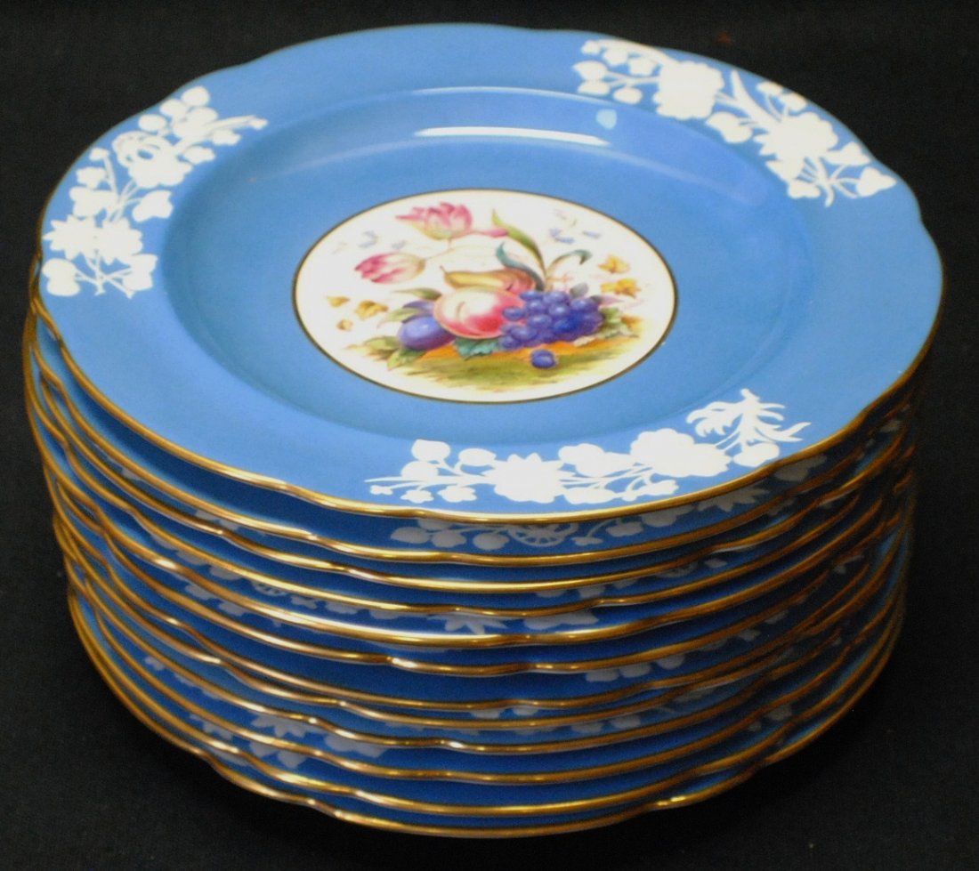 Set of 12 Copeland Spode Plates: Set of 12 Copeland Spode Plates, 8 ¾” diameter