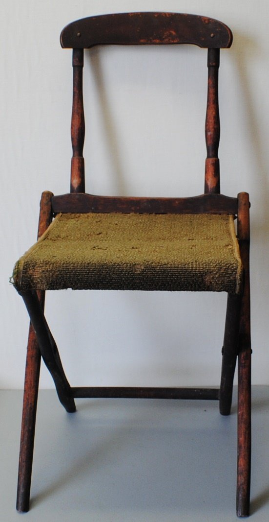 Civil War folding field chair: Civil War folding field chair