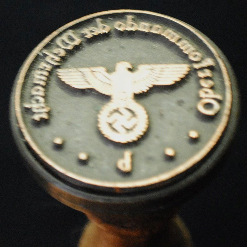 German Nazi rubber stamp: German Nazi rubber stamp