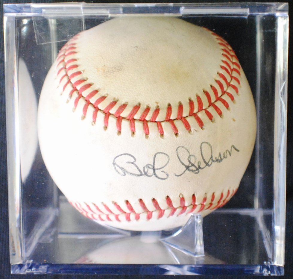 Baseball, Bob Gibson signature: Baseball, Bob Gibson signature