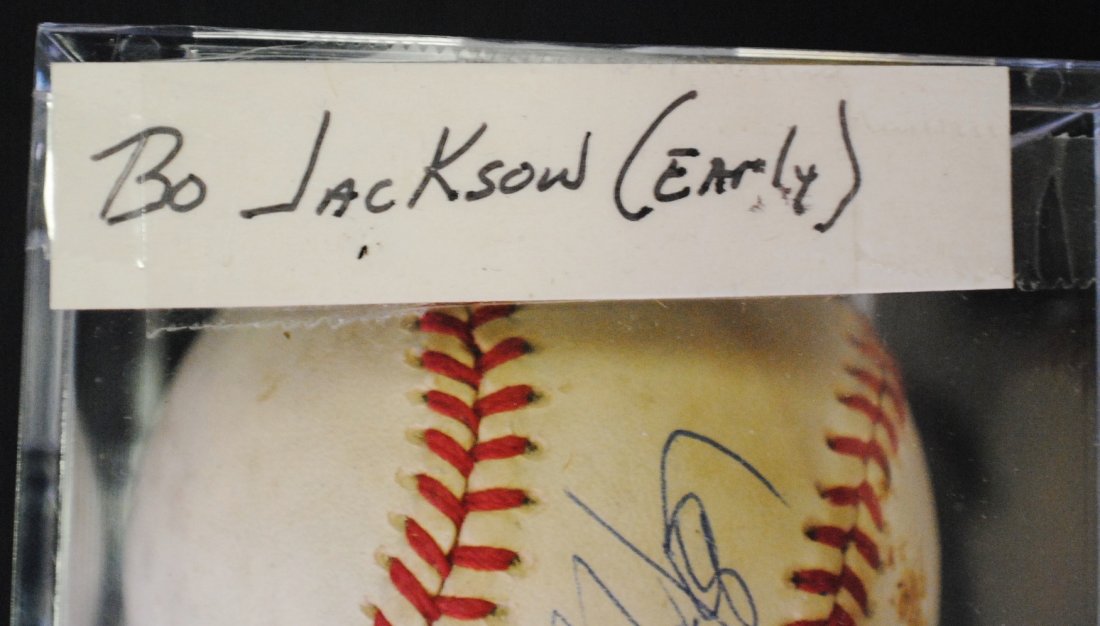 Baseball, Bo Jackson signature: Baseball, Bo Jackson signature