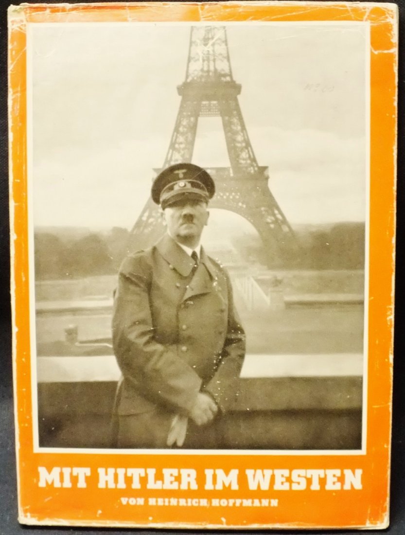 Photo album “Mit Hitler im Westen”: Photo album “Mit Hitler im Westen”. Photos by Hitler's personal photographer Heinrich Hoffman. Original WWII issue