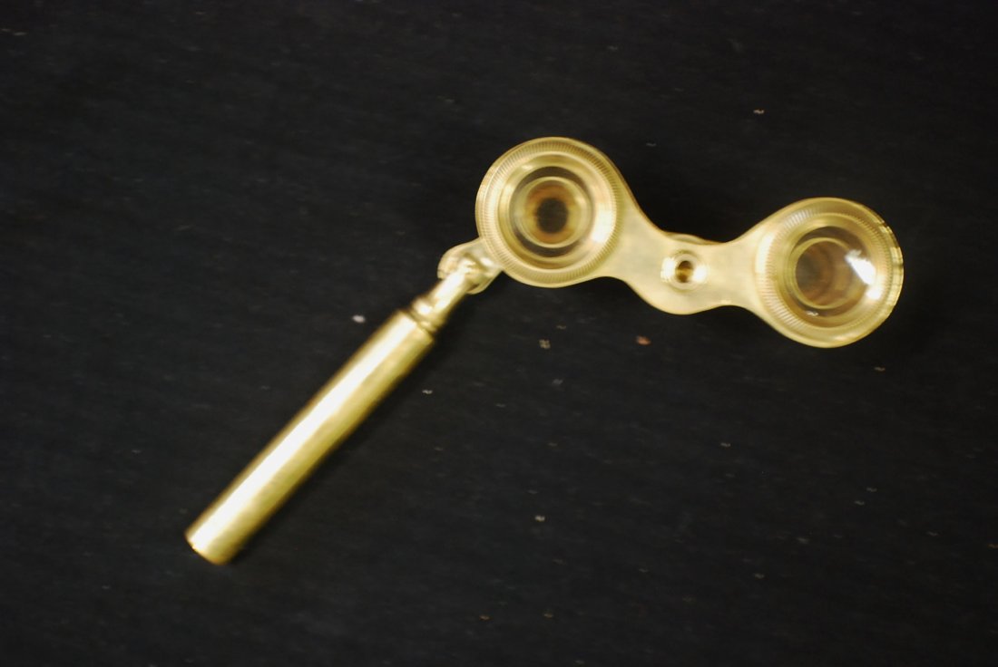 Brass and Mother of Pearl opera glasses: Brass and Mother of Pearl opera glasses, not marked