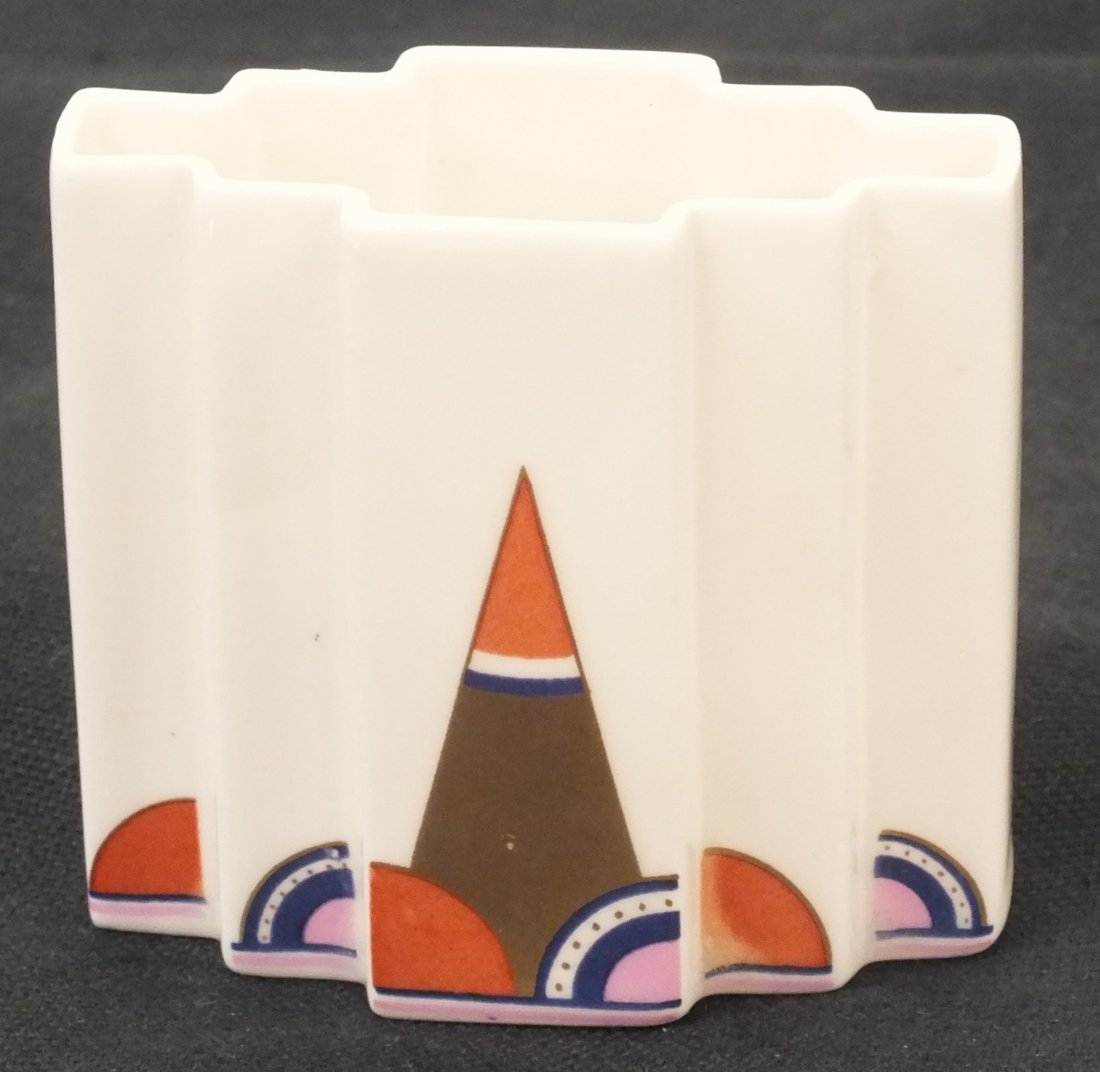 Poole Iona toothpick holder: Poole Iona toothpick holder 2 3/4" tall, 3 5/8" wide. Marked on the bottom