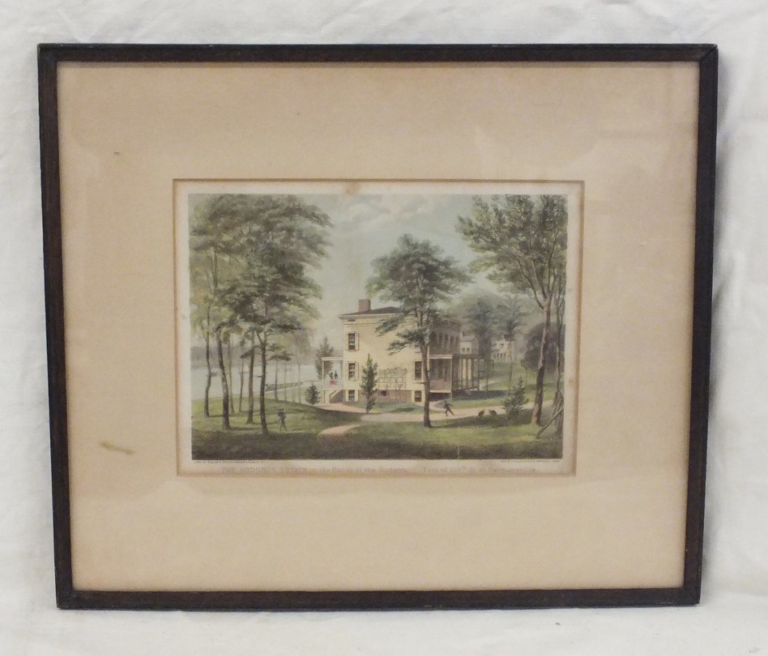 1865 Lithograph of Framed Audubon Estate (1 of 7)