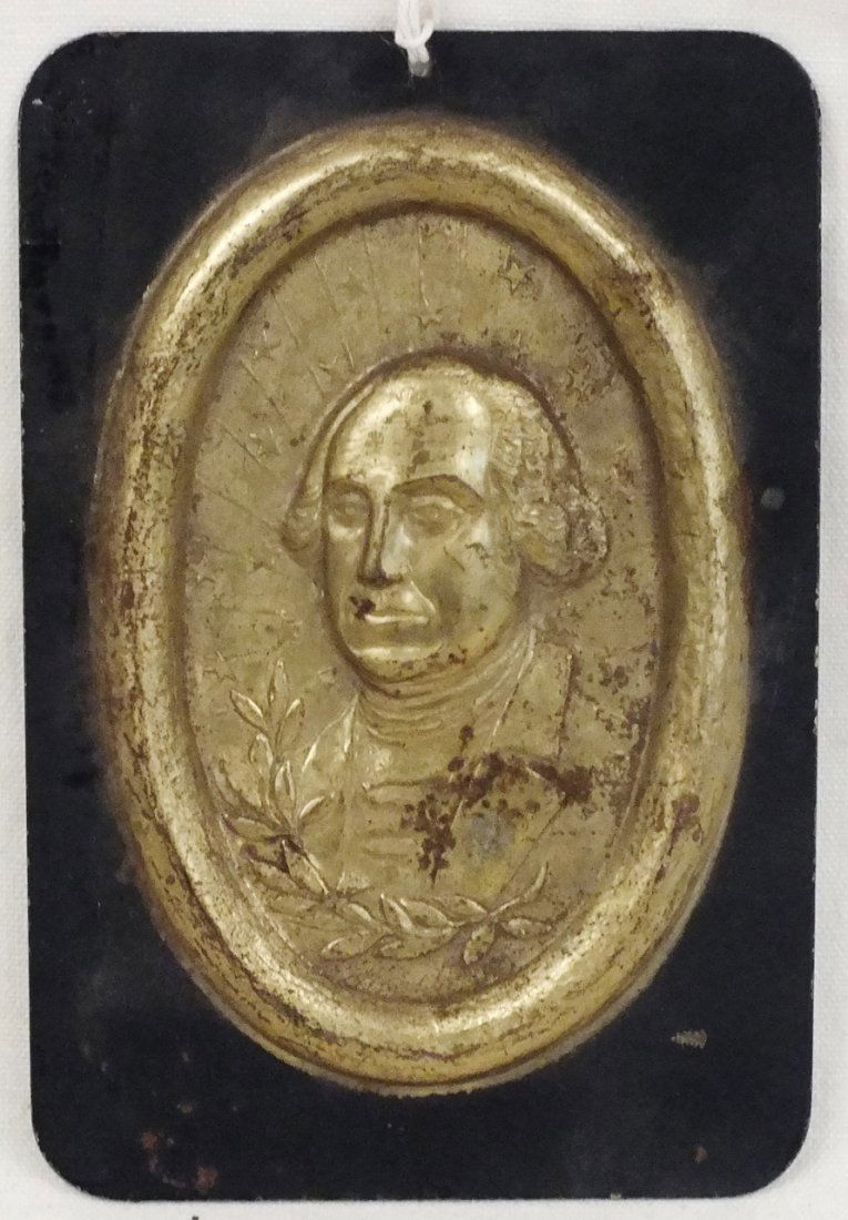 George Washington metal plaque (1 of 3)