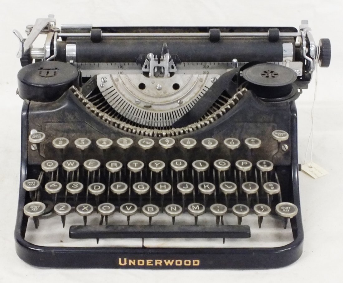 Underwood typewriter: Underwood typewriter. Dimensions 5 1/2â€ x 12 1/2â€ x 13 Â½â€. Deaccessioned from the EcoTarium museum, Worcester, MA. For more information visit www.ecotarium.org/science-nature-exhibits/c