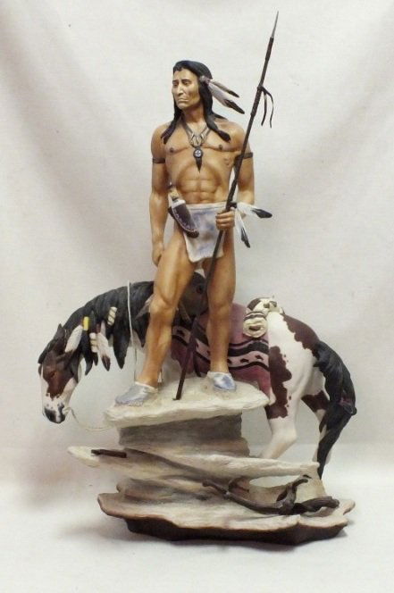 Bronn "Indian with Horse" sculpture, Limited edition of (1 of 10)