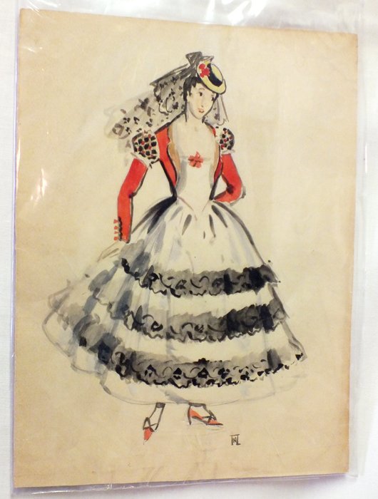 Yuri Pimenov (Russian, 1903-1977) "Costume Design" (1 of 5)