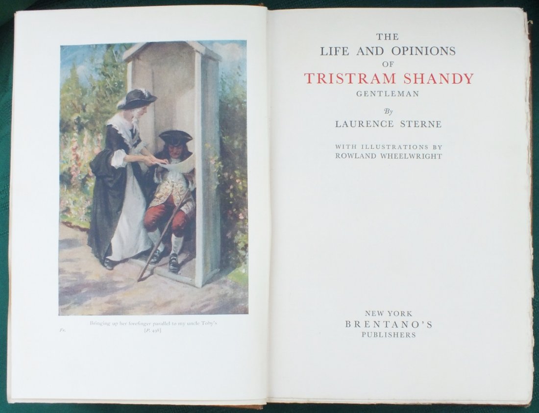 Autographed Book: L. Sterne. "Tristram Shandy" (1 of 10)