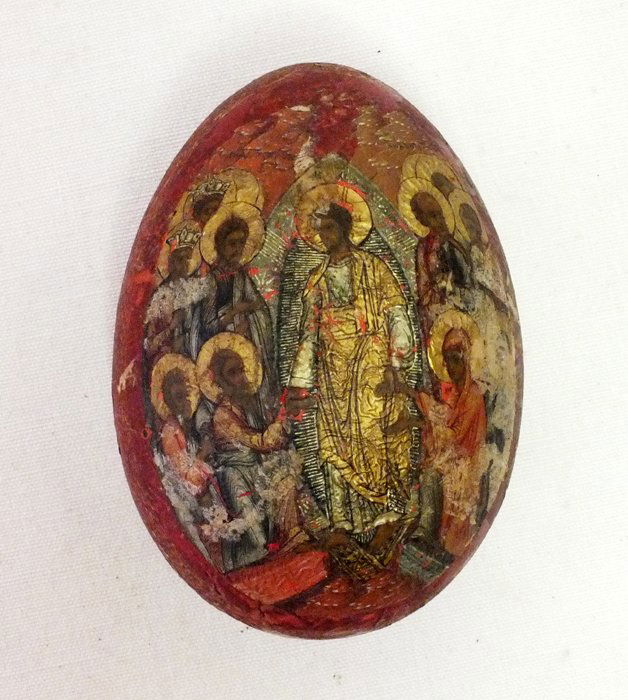 Russian 19th Century Religious Easter egg (1 of 9)