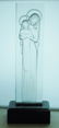 Rene Lalique glass statue "Madonna and Child" - 5