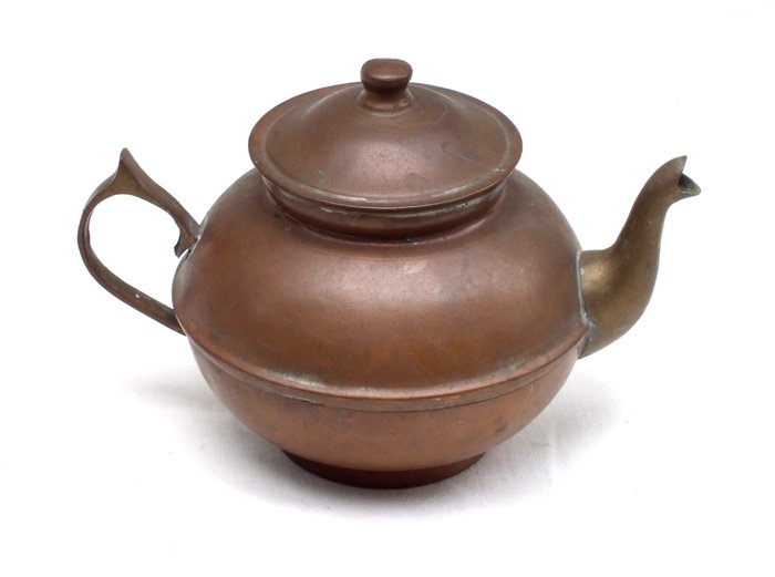 1800's copper ZIYA BERK tea pot (1 of 7)