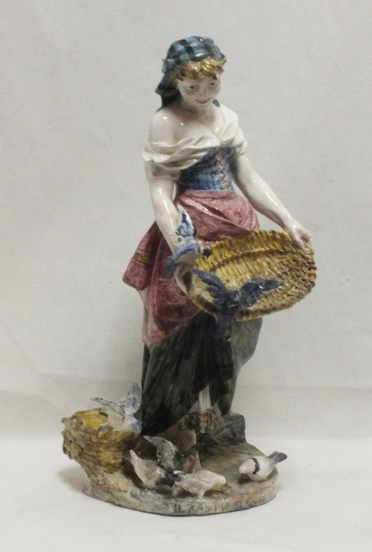 Italian signed porcelain sculpture "Impasto Al Colombi" (1 of 10)