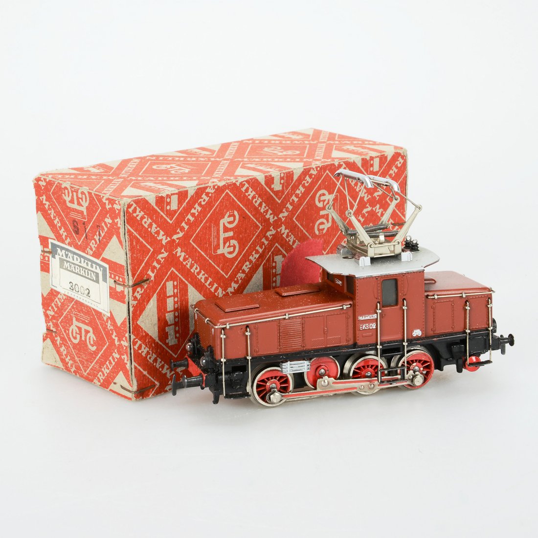 ELLOK, 3002/CEB 800, Märklin, H0: Elektrolokomotive. Smärre slitage. Med röd kartong. Marklin/Maerklin (119)