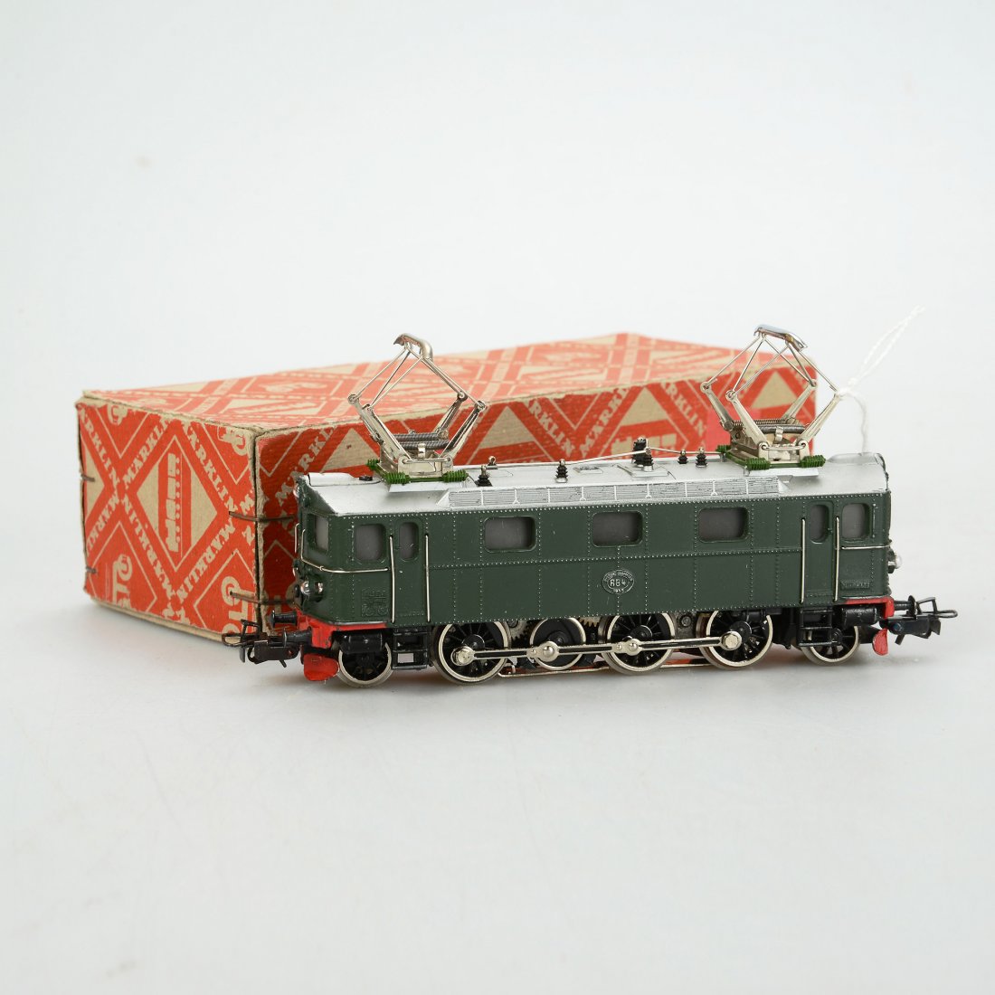 ELLOK, 3019, Märklin, H0: Elektrolokomotive. Med röd kartong. Bruksslitage. Marklin/Maerklin (601)