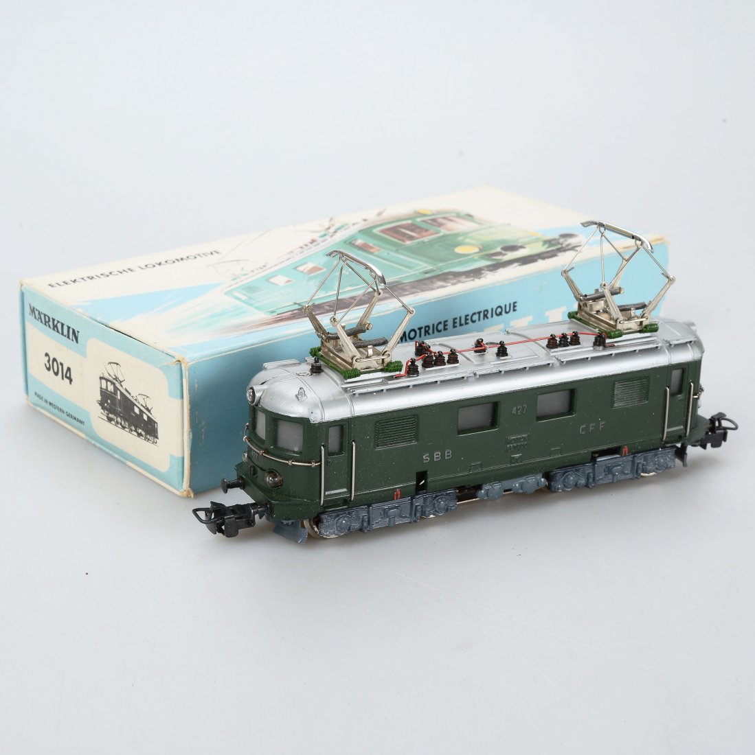 ELLOK, 3014/RET 800, Märklin, H0: Elektrolokomotive. Smärre bruksslitage, smärre färgbortfall. Med kartong. Marklin/Maerklin (666)
