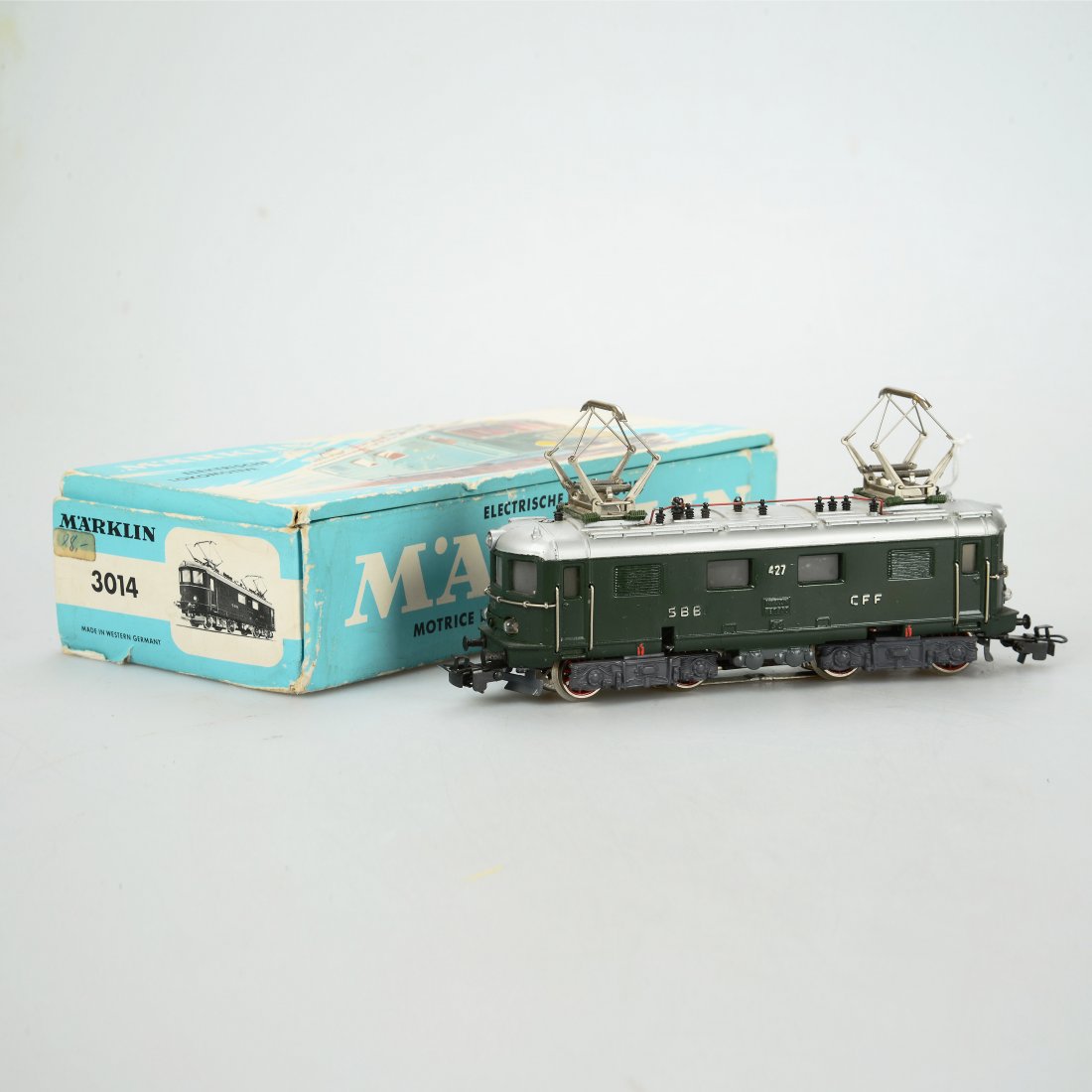 ELLOK, 3014/RET 800, Märklin, H0: Elektrolokomotive. Med kartong. Bruksslitage. Marklin/Maerklin (607)