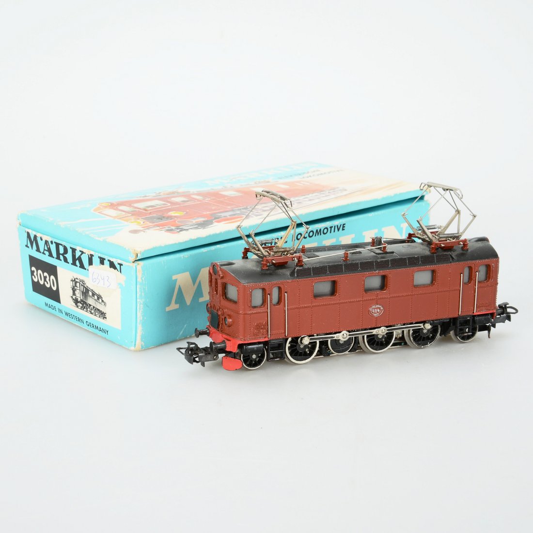 ELLOK, 3030, Märklin, H0: Elektrolokomotive. Smärre slitage, smärre färgbortfall. Med kartong. Marklin/Maerklin (117)