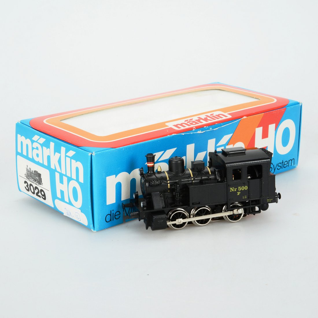 TENDERLOK, 3029, Märklin, H0: Dampflokomotive. Till synes fint skick med minimalt slitage. Med kartong och instruktion. Marklin/Maerklin (145)