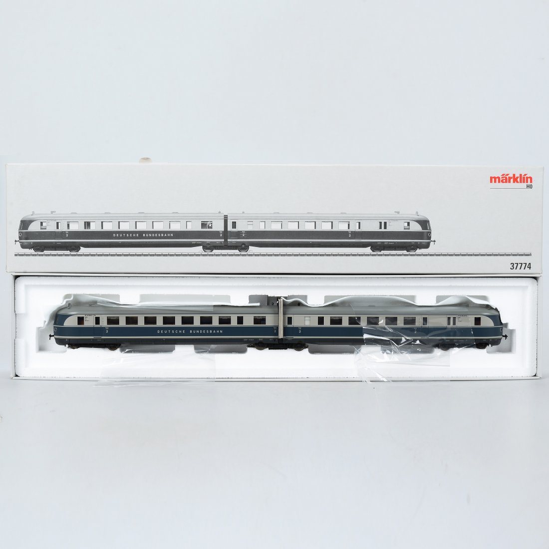 RÄLSBUSS, 37774, Märklin, H0: Ej genomgången, till synes nyskick. Med kartong och instruktioner Marklin/Maerklin (385)