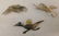 3 Sterling Silver Mexican Bird Pins