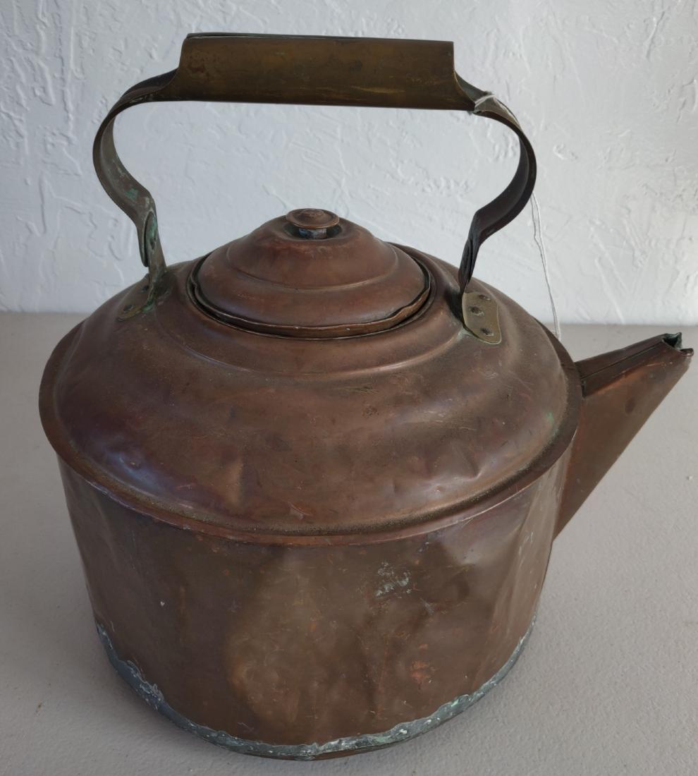Antique Copper Teapot
