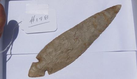 Large Spear Head: Large Spear Head from Texas measuring approximately 8 inches. Circa 1890. fine Condition. Shipping 12.50