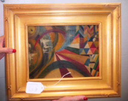 Carlos Merida Painting: Carlos Merida Original Paining. Nicely framed Size is approx. 8 by 11 from New York Collection Shipping $20.00