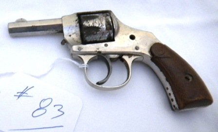 Wall Hanger Double action pistol Old Gamblers Pist: Wall hanger double action antique pistol old gamblers pistol. Measures 6 x 3 inches. Condition poor. Shipping $12.50