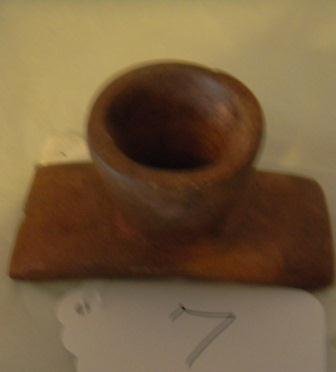 Platform Pipe: Platform Pipe, catlinite, found in Knox County, Ohio. Item measures approximately 3 1/2x 2 1/2x2 inches. Fine Condition. Shipping $15.00