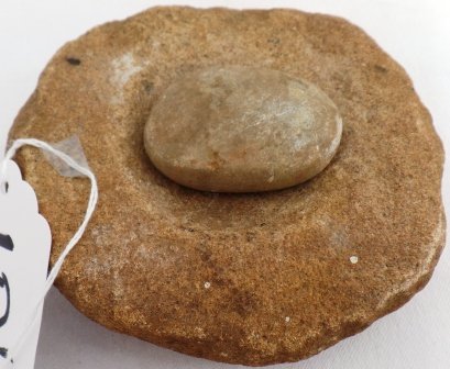 Paint or Medicine Mortar & Pestle: Paint or Medicine Mortar & Pestle. 4.5" x 4.5". Condition: As Found (Very Good). Shipping: $25