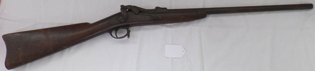 Indians Wars 1873 Rifle Springfield Carbine: This Indian Wars Springfield Carbine Rifle is from the Indian Wars. The rifle is dated 1873 with Serial Number 2225814, U.S. Army. It is a 45/70 and the cartridges for this rifle carried 55 grains of 