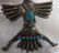 Hopi Sterling Silver & Turquoise Eagle Kachina Pin - 7