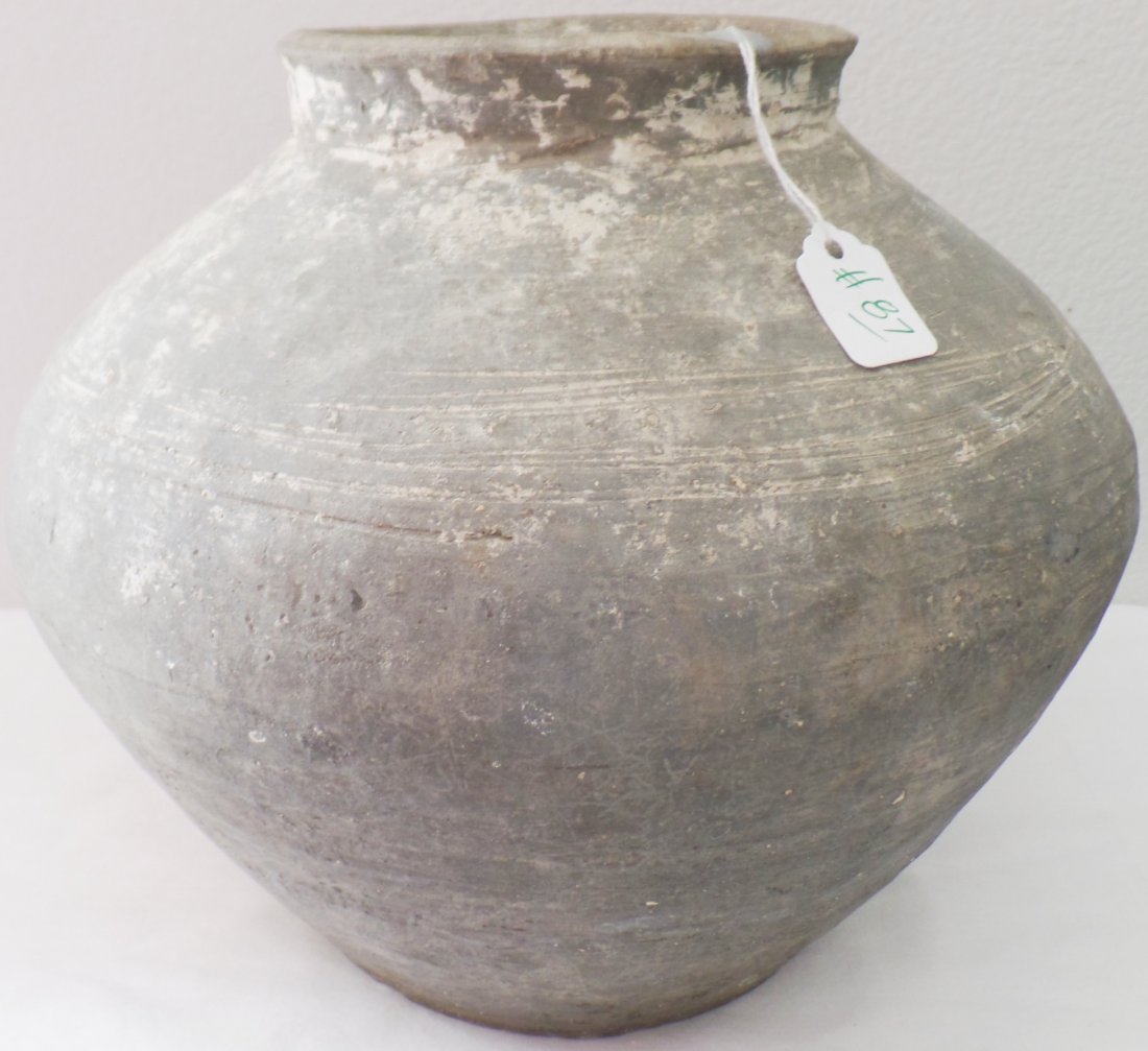 Chinese Han Dynasty Olla: Chinese Han Dynasty Olla approximately 2000 years old. This item is authentic and was excavated in China in the 1960's. It came from the estate of the original owner. It is in good condition, as found