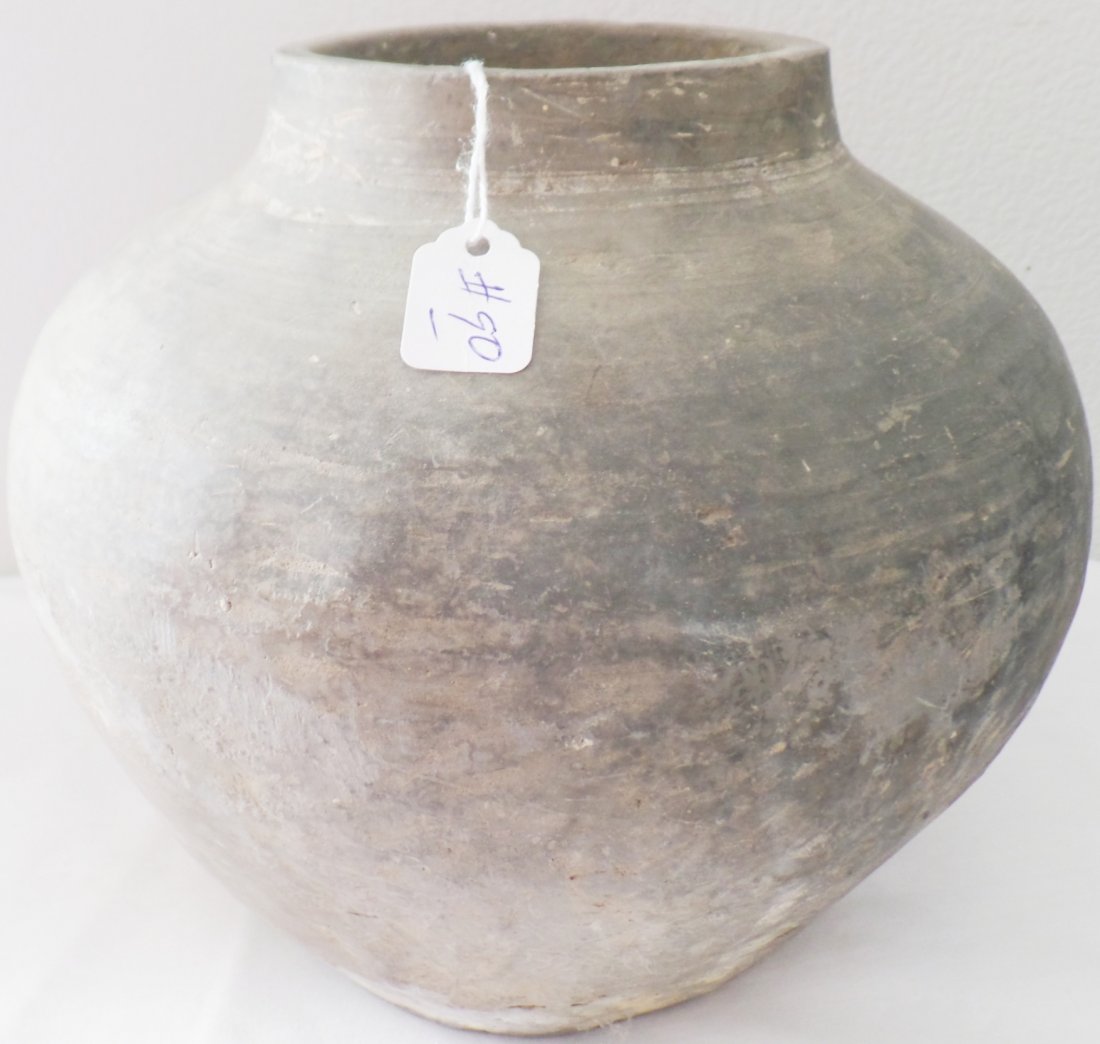 Chinese Han Dynasty Olla: Chinese Han Dynasty Olla approximately 2000 years old. This item is authentic and was excavated in China in the 1960's. It came from the estate of the original owner. Note the beautiful shape with ver