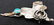 Unusual Sterling Silver & Turquoise Saddle Pin - 2
