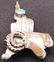 Unusual Sterling Silver & Turquoise Saddle Pin - 3