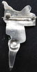 Unusual Sterling Silver & Turquoise Saddle Pin - 4