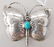 2 Sterling Butterfly Pins - 2