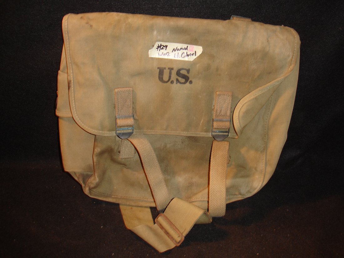 WW2 Personalized Bag Atlantic Product: 1942 Atlantic Products bag personalized LT Col. Graham
