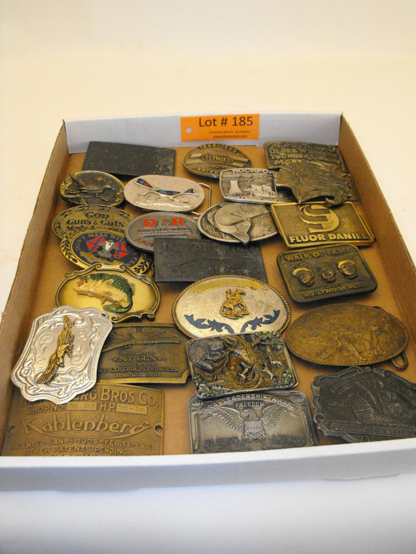 Belt Buckles: Large collection of ornate belt buckles