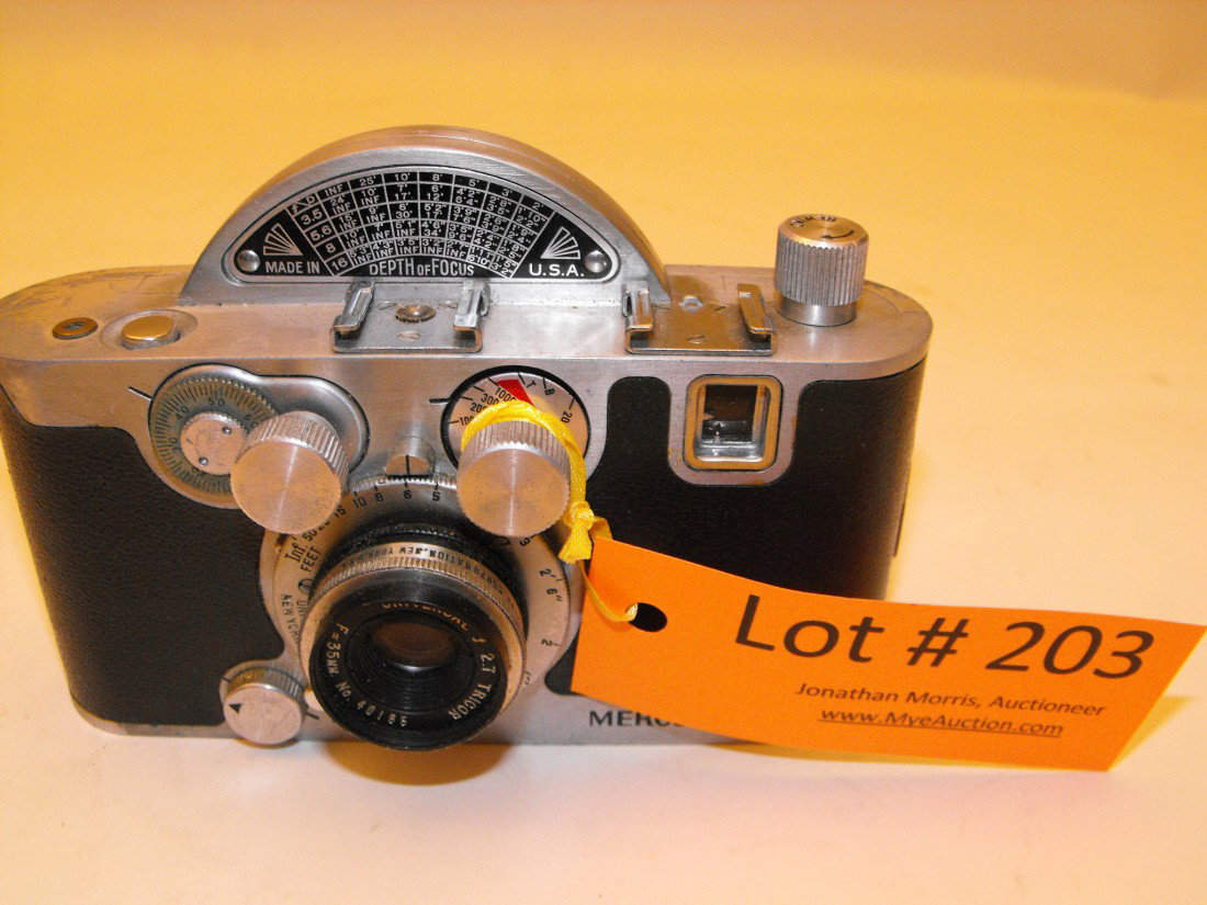 Mercury II: Camera, Model CX, Made in USA