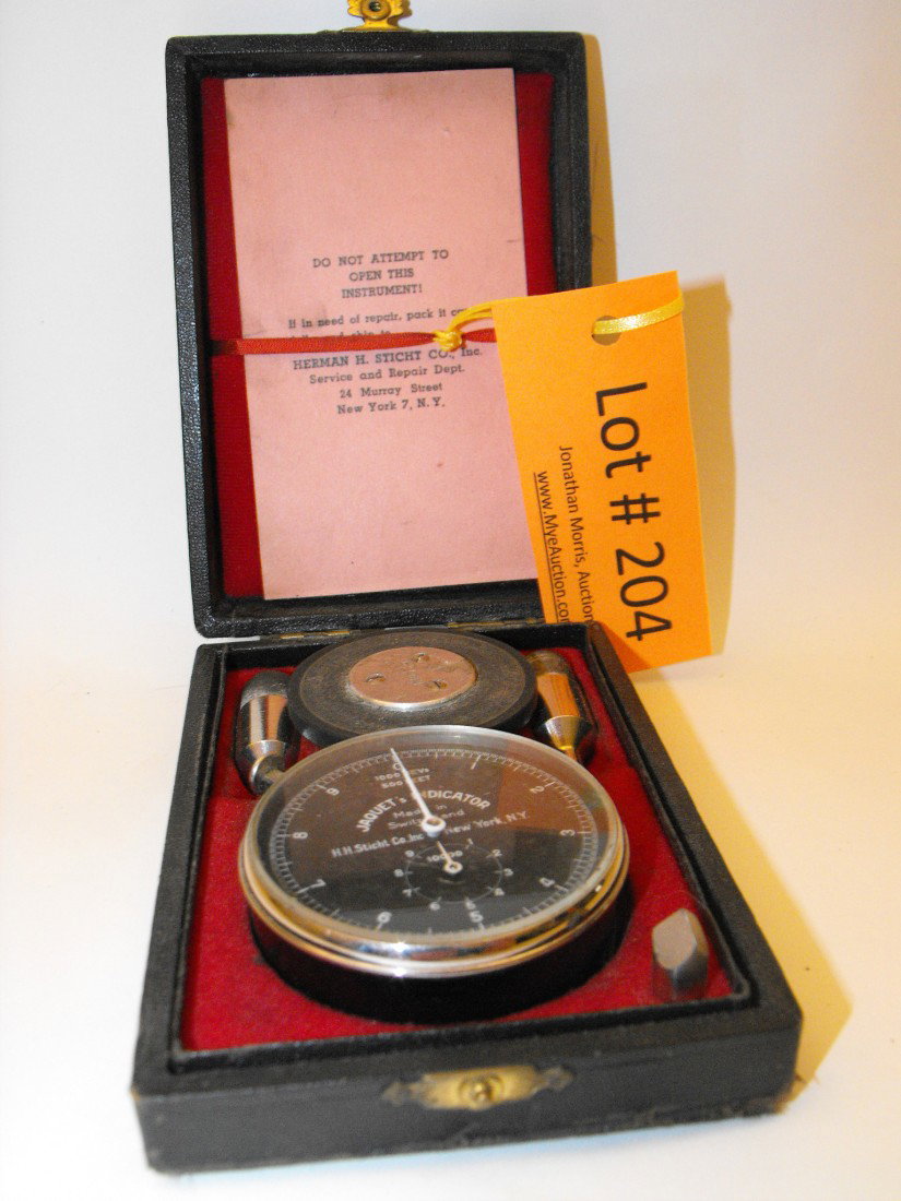 Jaquet's Indicator: Made in Switzerland, w/ case