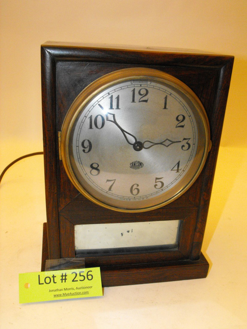 Mantle Clock: Sangamo, electric, made in USA